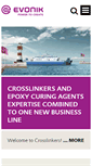 Mobile Screenshot of crosslinkers.evonik.com