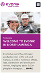Mobile Screenshot of corporate.evonik.us