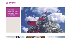 Desktop Screenshot of designed-polymers.evonik.com